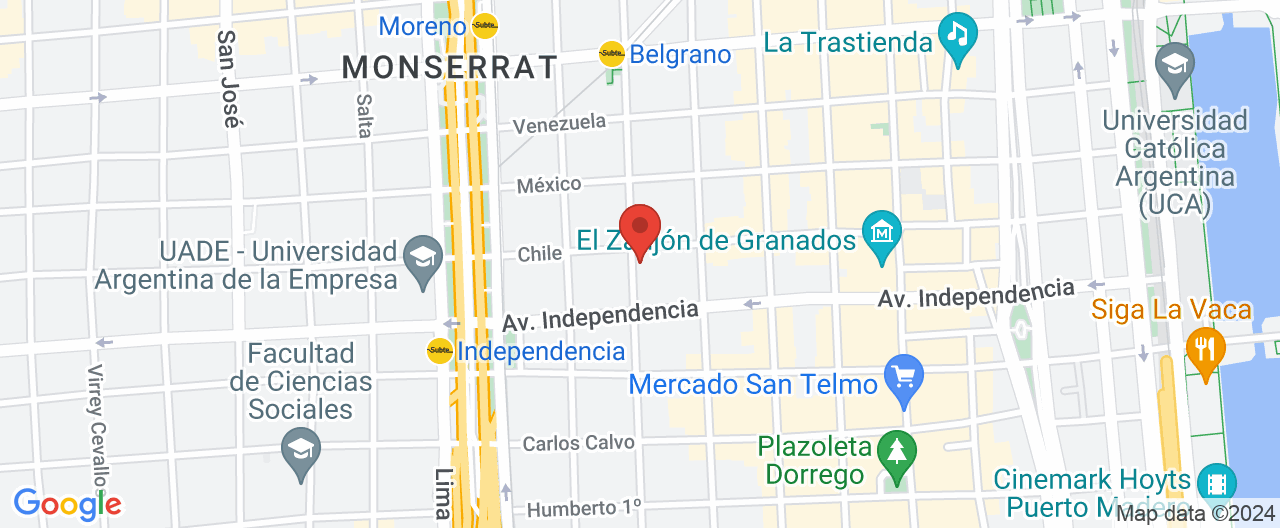 Mapa de la ubicación