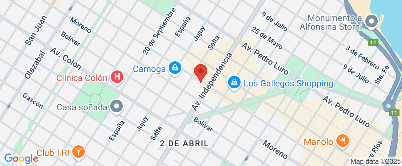 Mapa de la ubicación