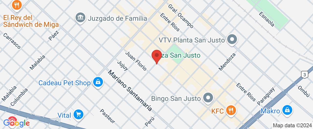 Mapa de la ubicación