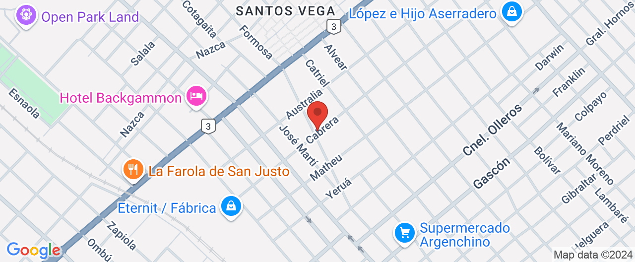 Mapa de la ubicación