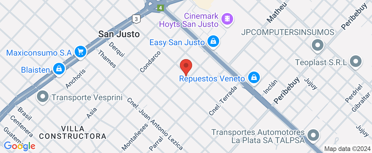 Mapa de la ubicación