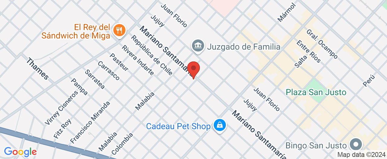 Mapa de la ubicación