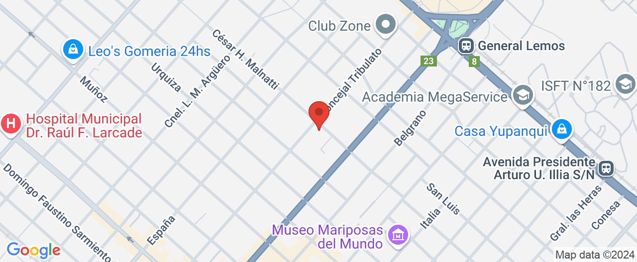 Mapa de la ubicación