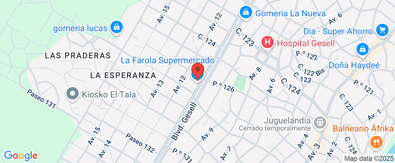 Mapa de la ubicación