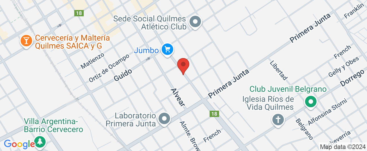 Mapa de la ubicación