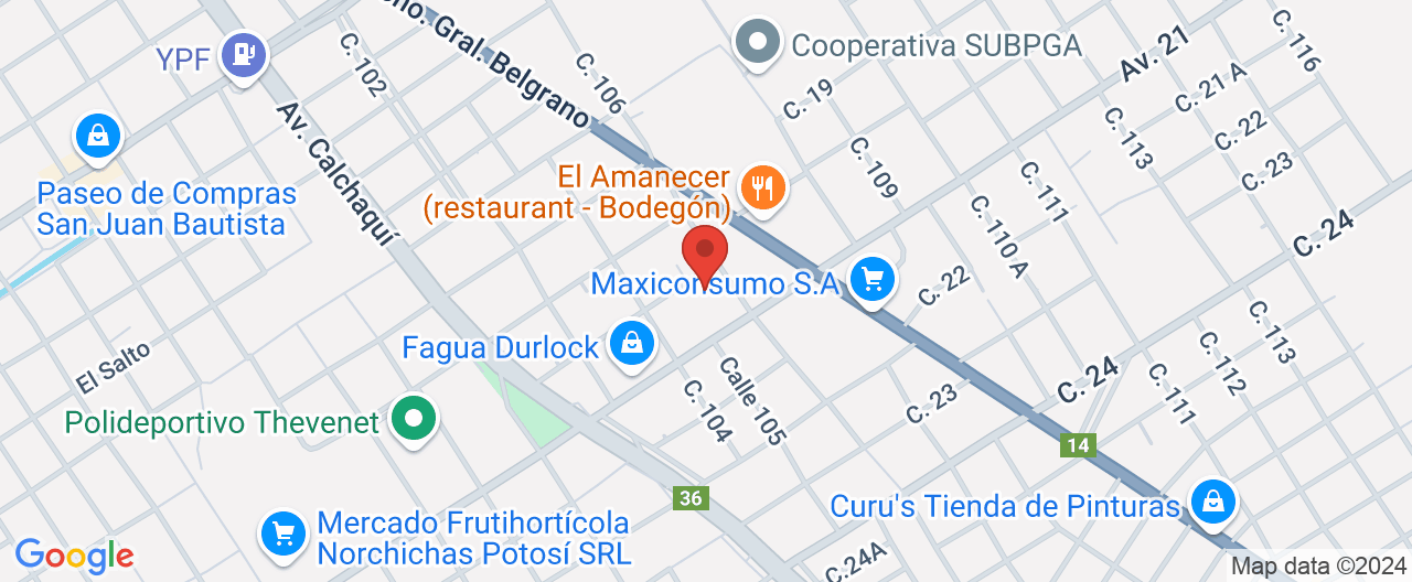 Mapa de la ubicación