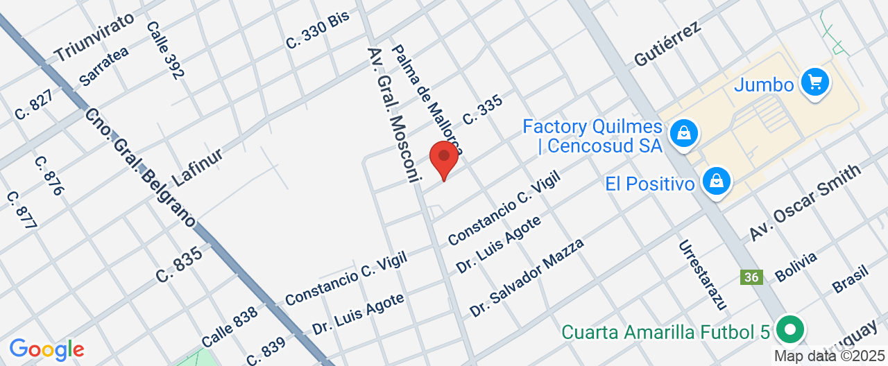 Mapa de la ubicación
