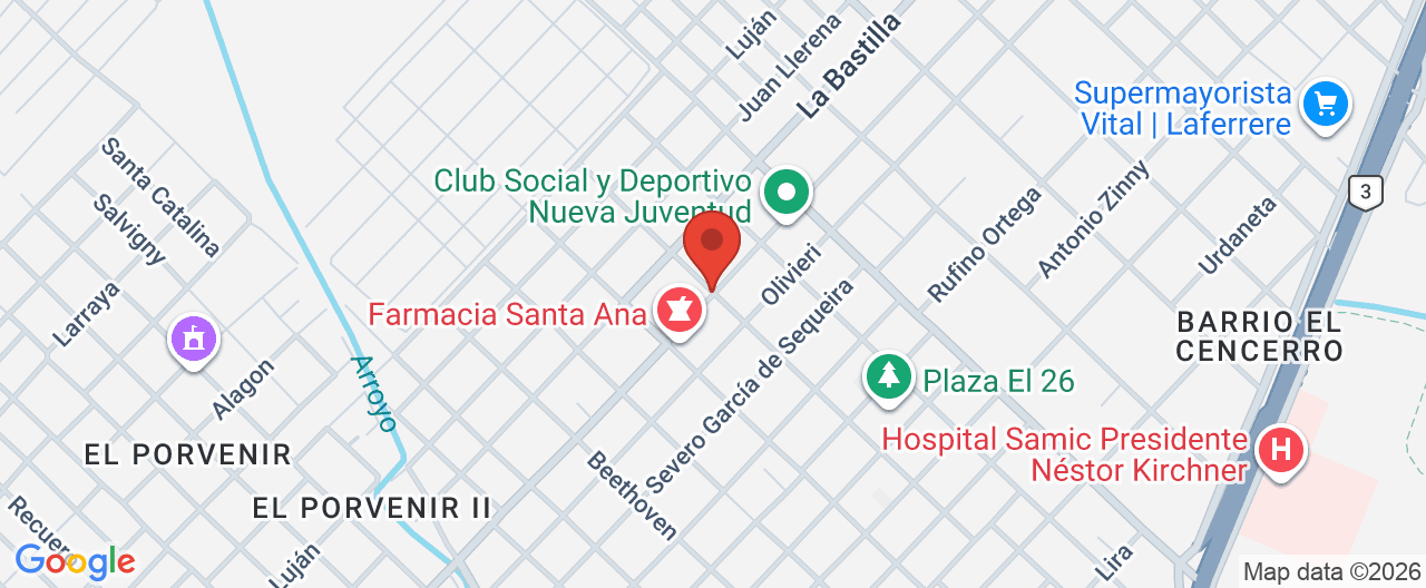Mapa de la ubicación