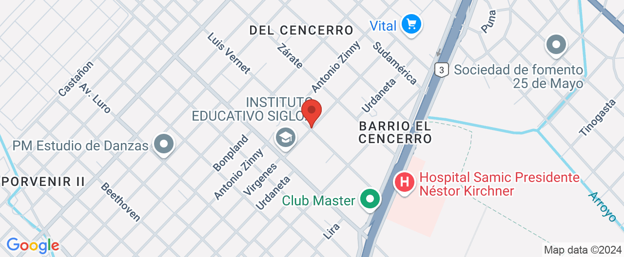 Mapa de la ubicación