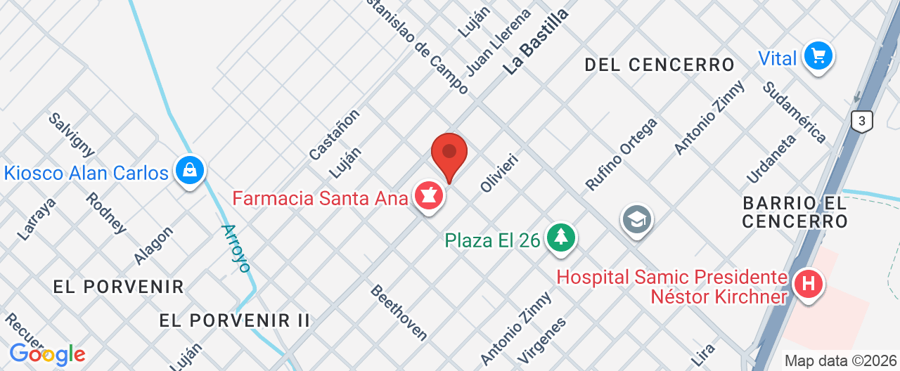 Mapa de la ubicación