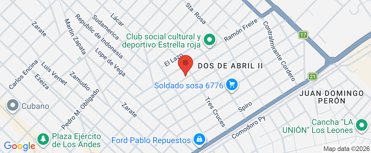 Mapa de la ubicación