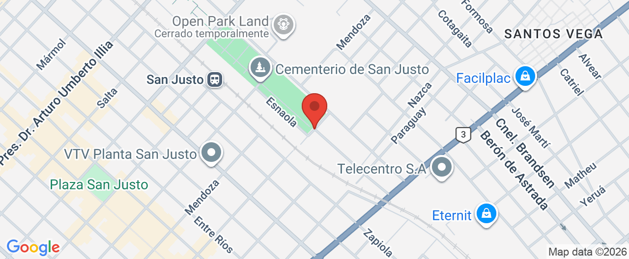 Mapa de la ubicación
