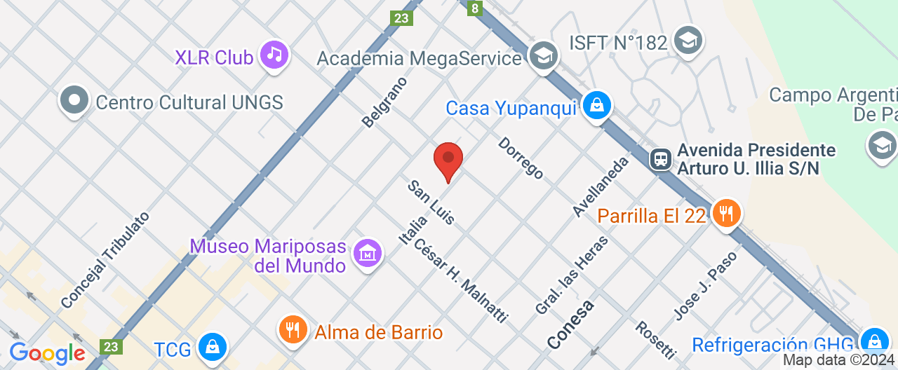 Mapa de la ubicación