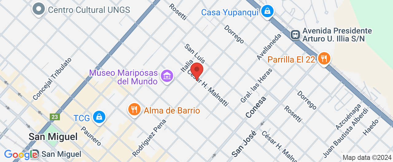Mapa de la ubicación