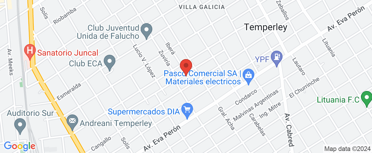 Mapa de la ubicación