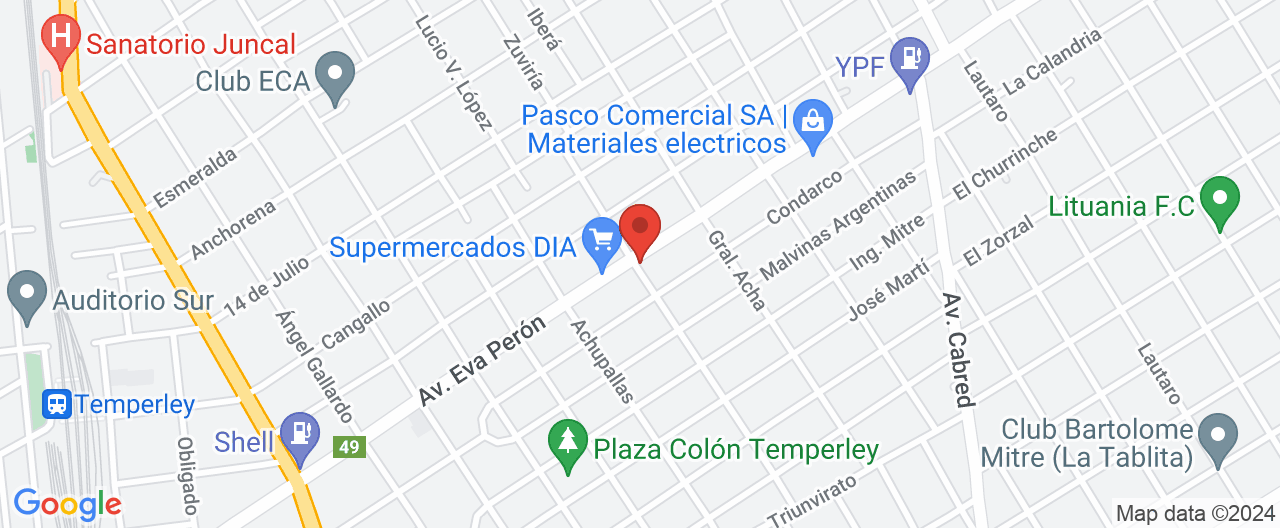 Mapa de la ubicación
