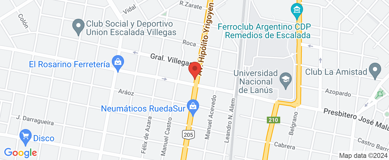 Mapa de la ubicación