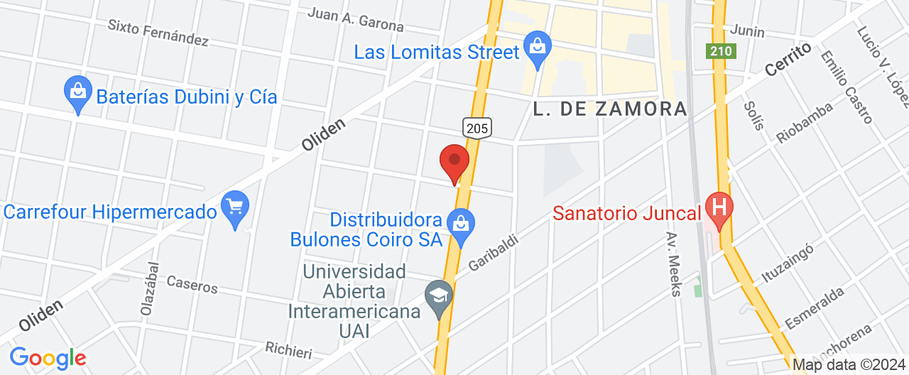 Mapa de la ubicación