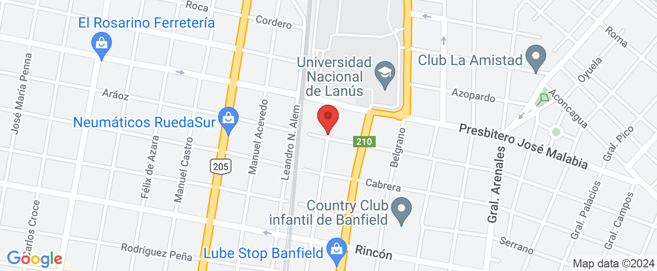 Mapa de la ubicación