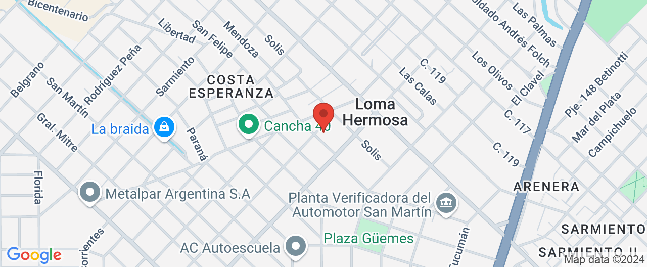 Mapa de la ubicación