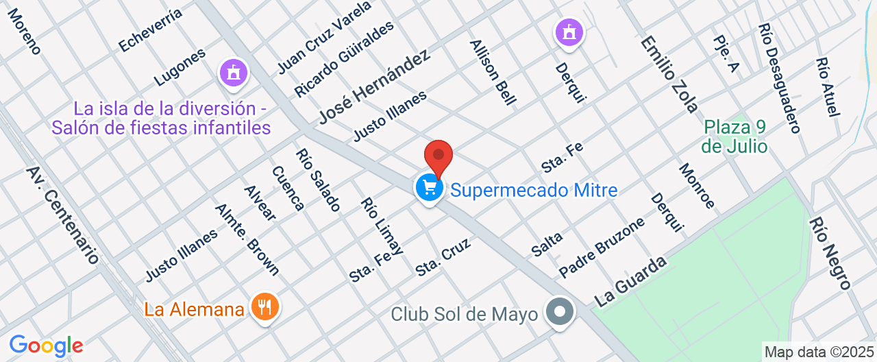 Mapa de la ubicación
