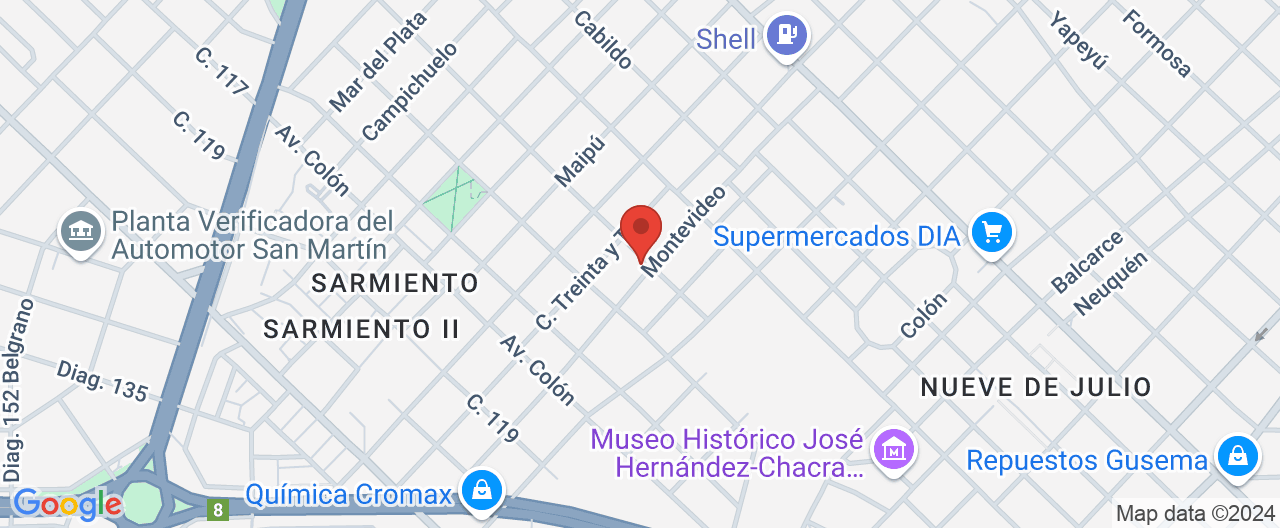 Mapa de la ubicación