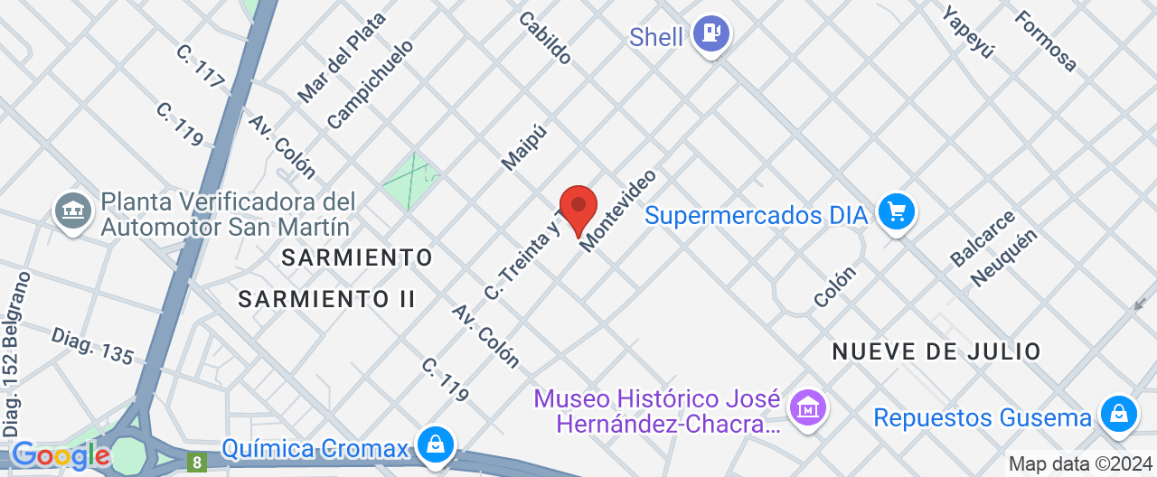 Mapa de la ubicación
