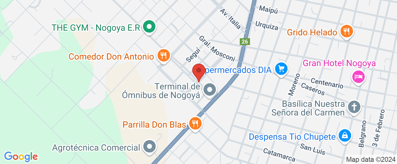 Mapa de la ubicación
