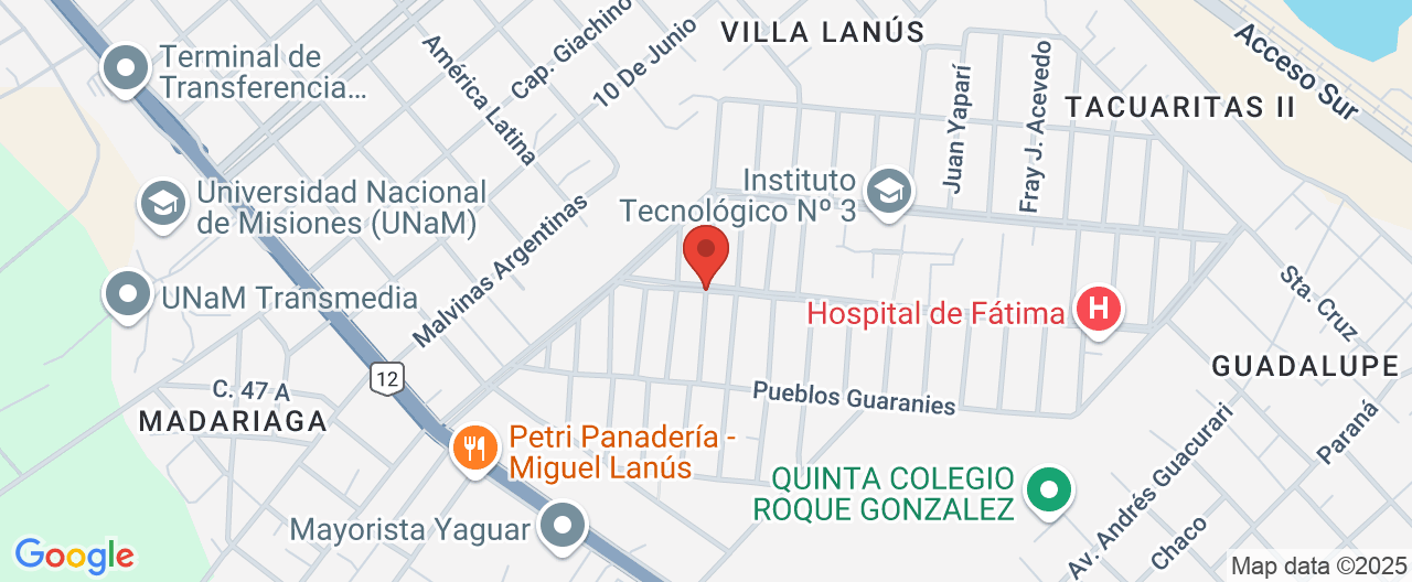 Mapa de la ubicación