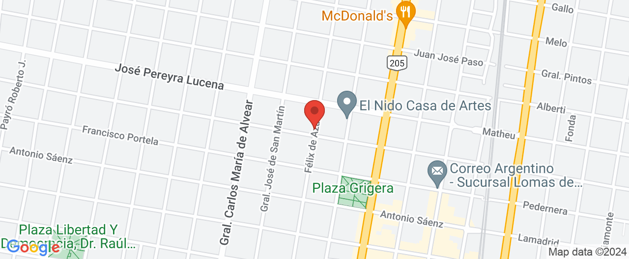 Mapa de la ubicación