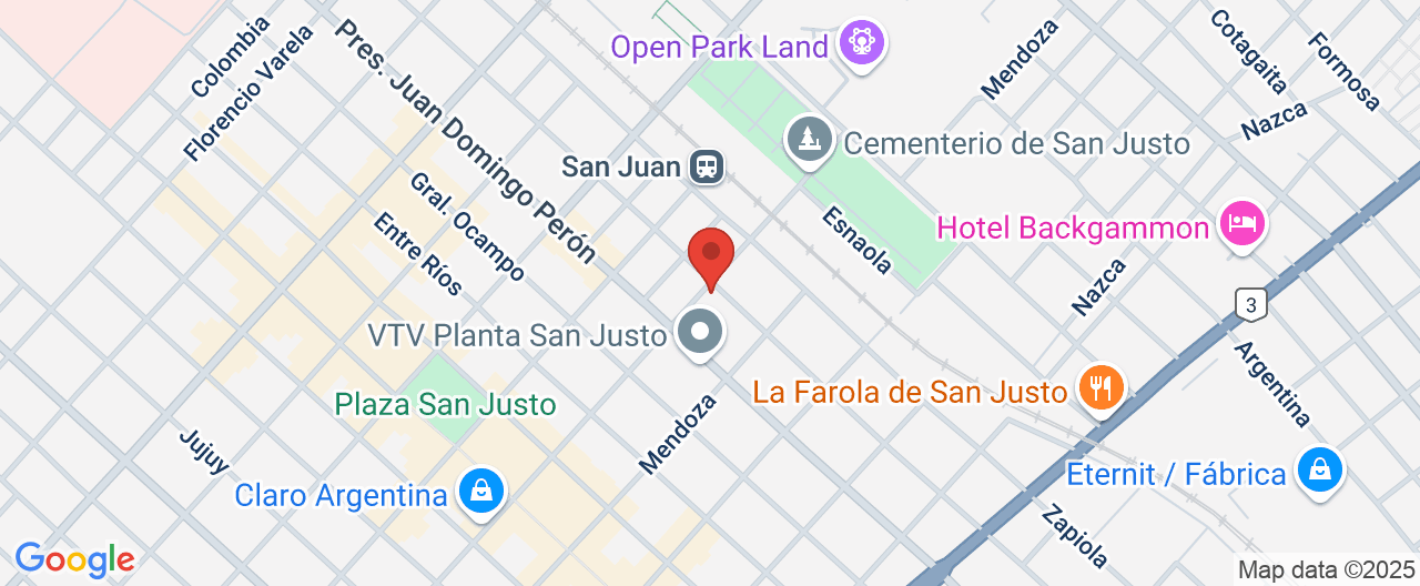 Mapa de la ubicación