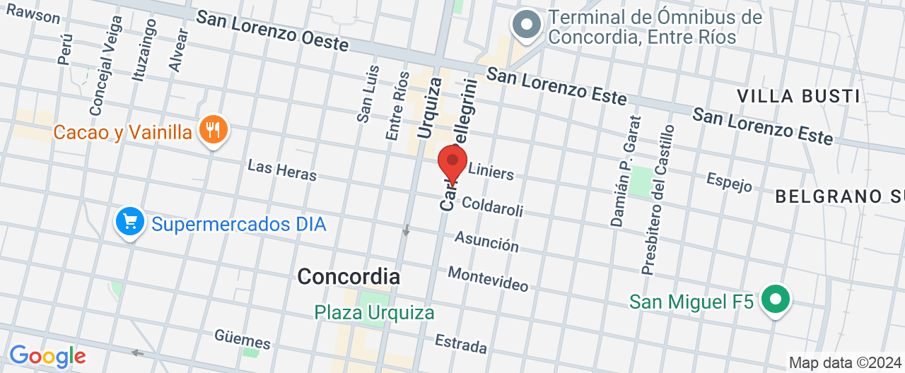 Mapa de la ubicación