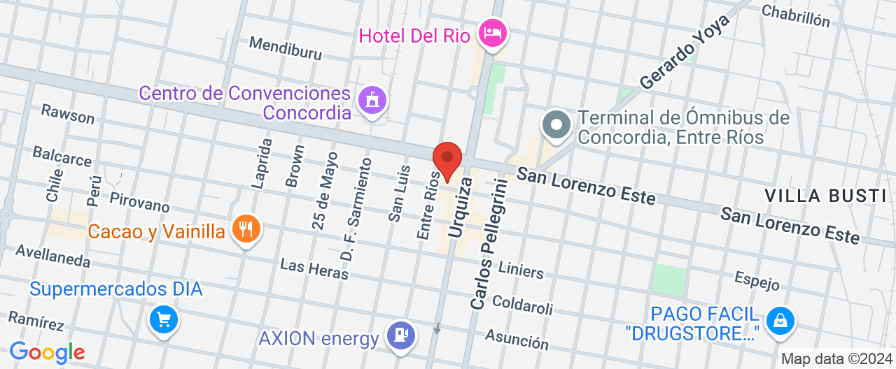 Mapa de la ubicación