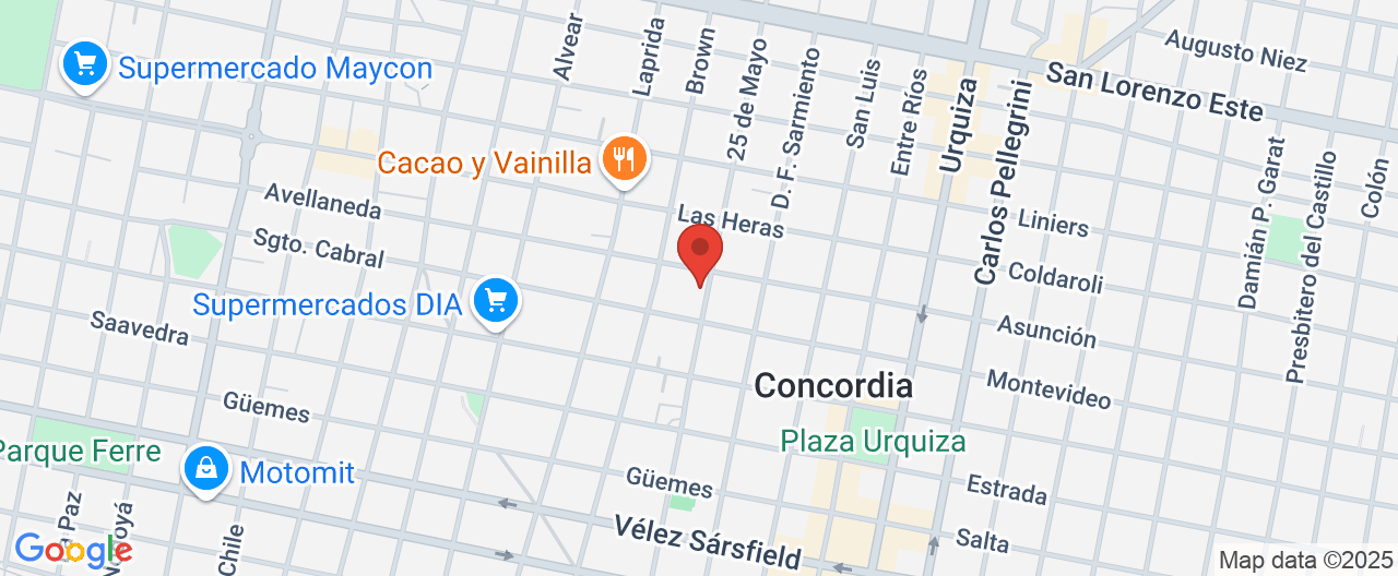 Mapa de la ubicación