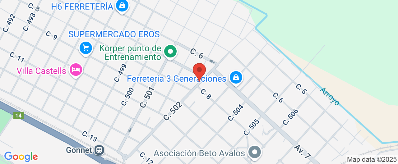Mapa de la ubicación