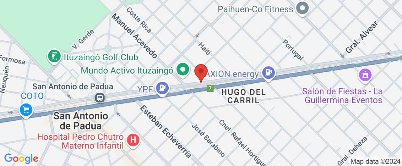 Mapa de la ubicación