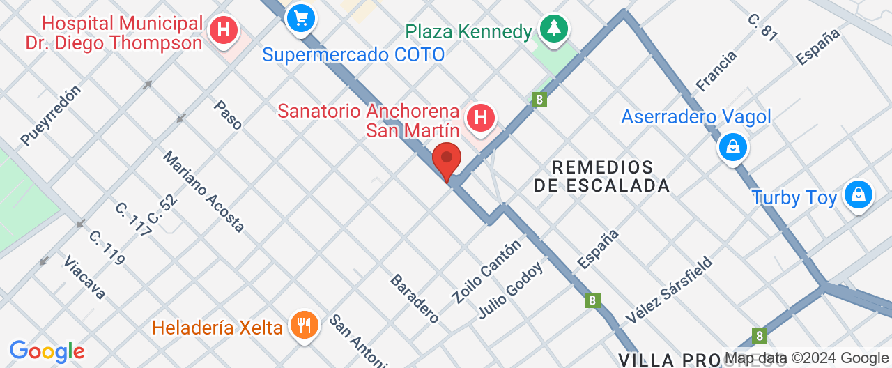 Mapa de la ubicación