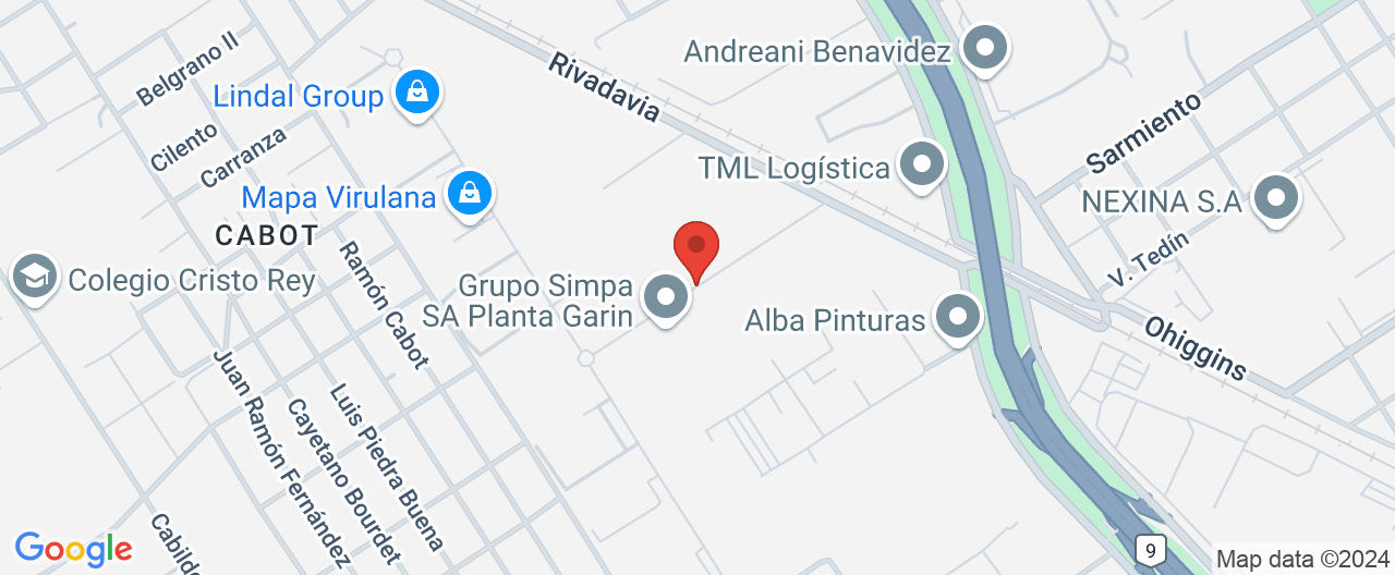Mapa de la ubicación