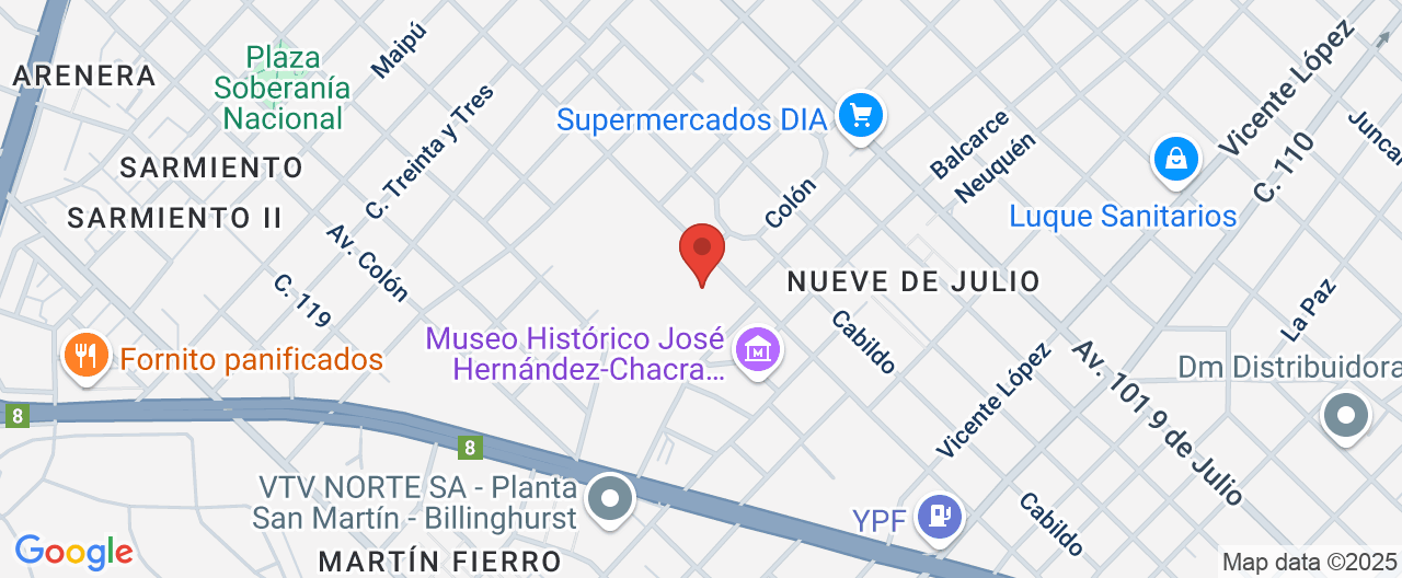 Mapa de la ubicación