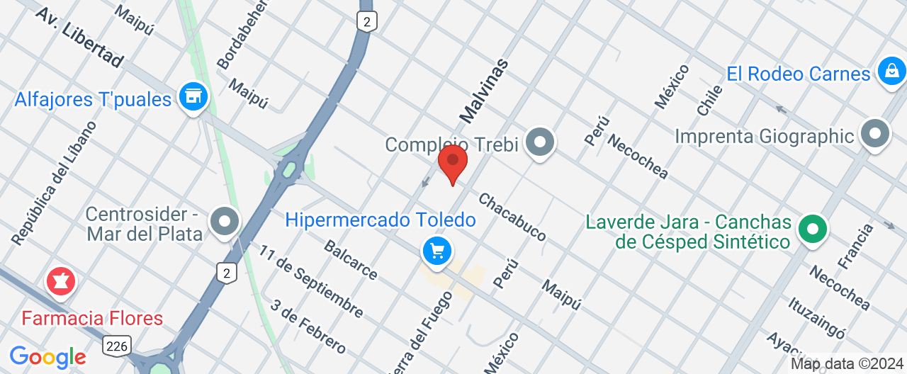 Mapa de la ubicación