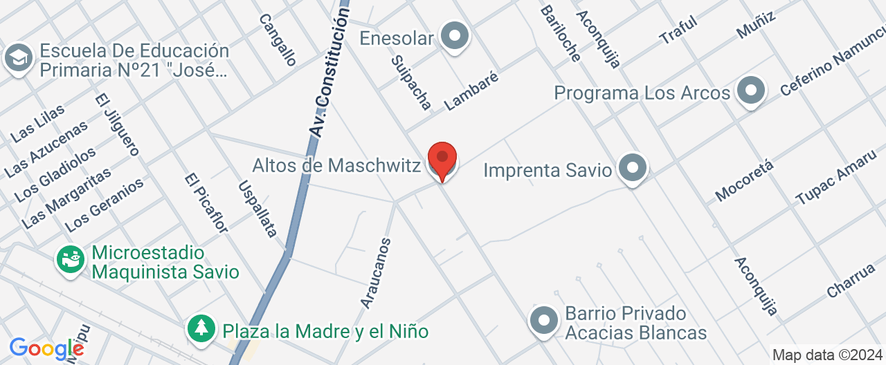 Mapa de la ubicación