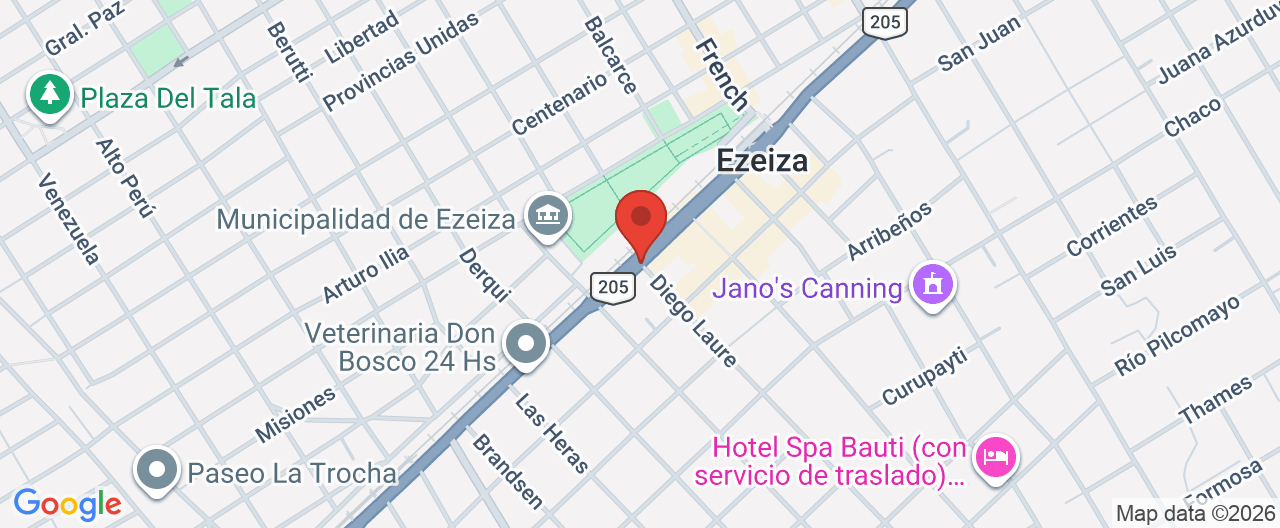 Mapa de la ubicación
