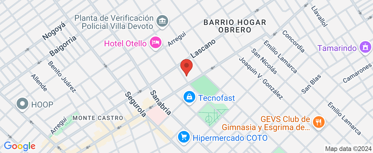 Mapa de la ubicación