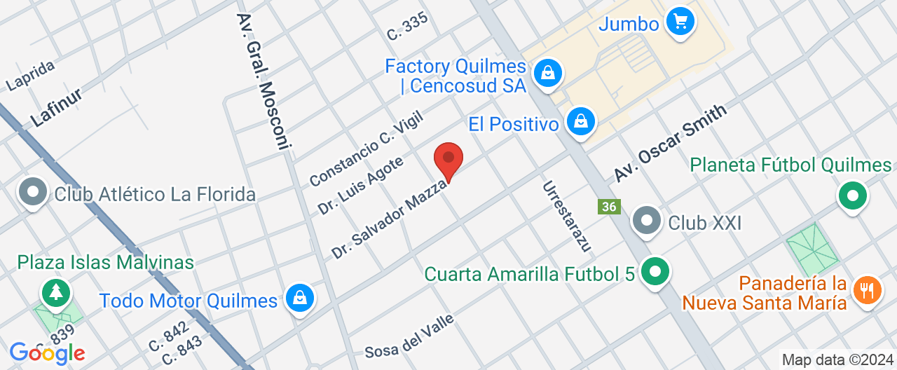 Mapa de la ubicación