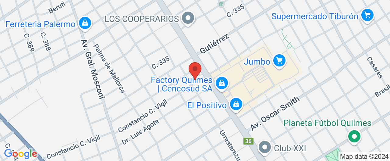 Mapa de la ubicación