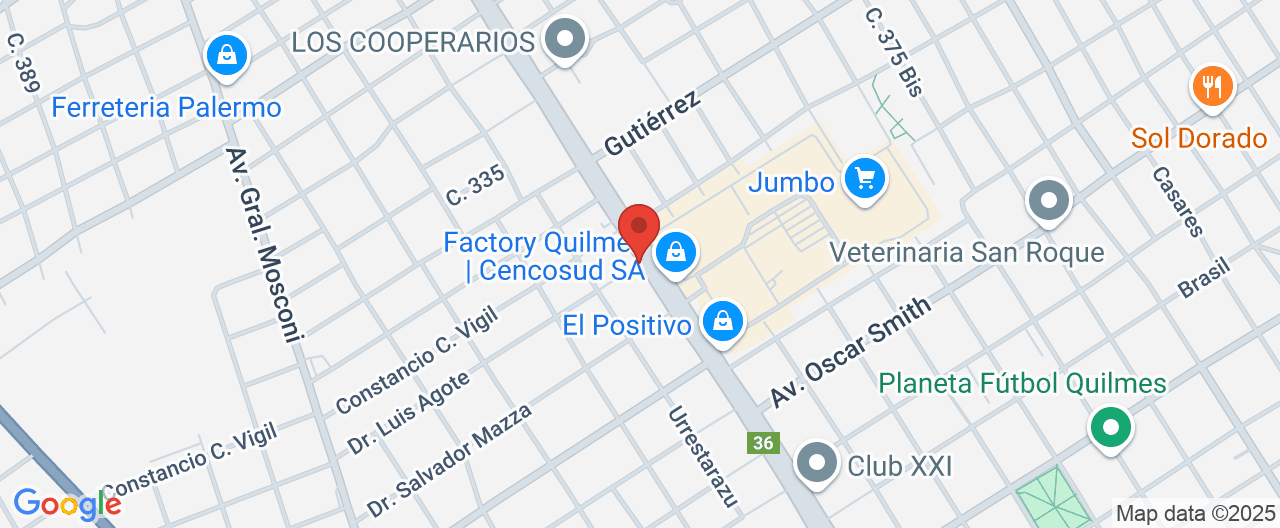 Mapa de la ubicación