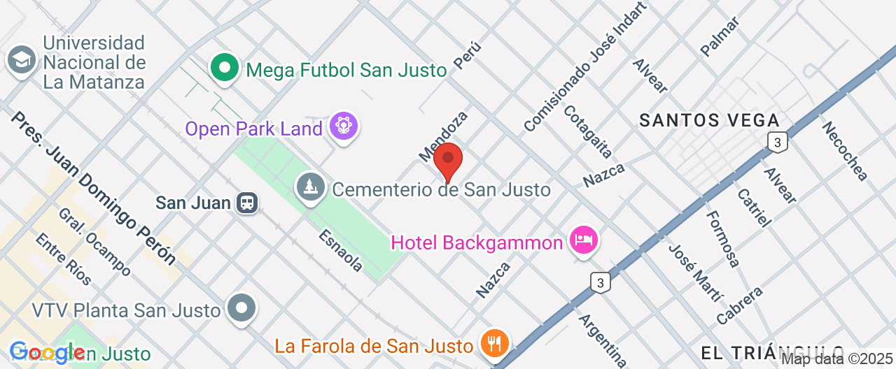 Mapa de la ubicación