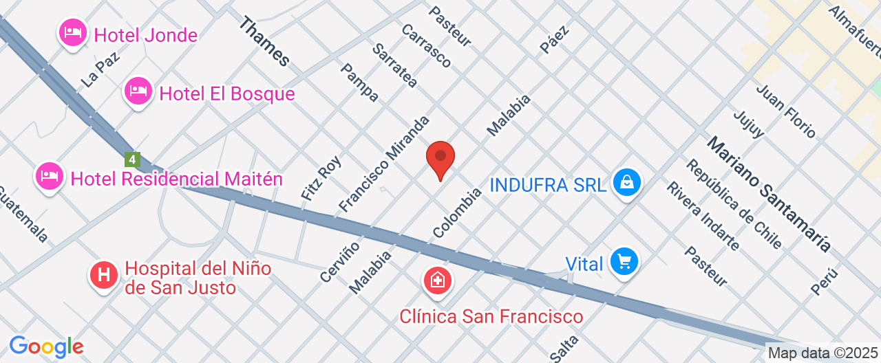 Mapa de la ubicación