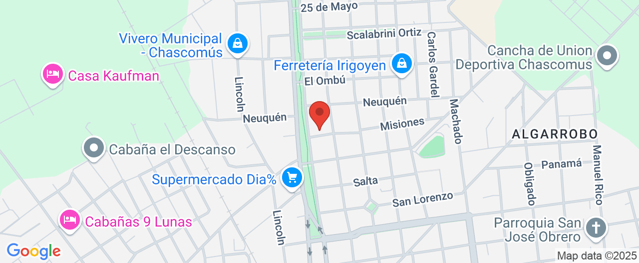 Mapa de la ubicación