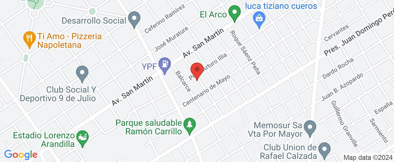 Mapa de la ubicación